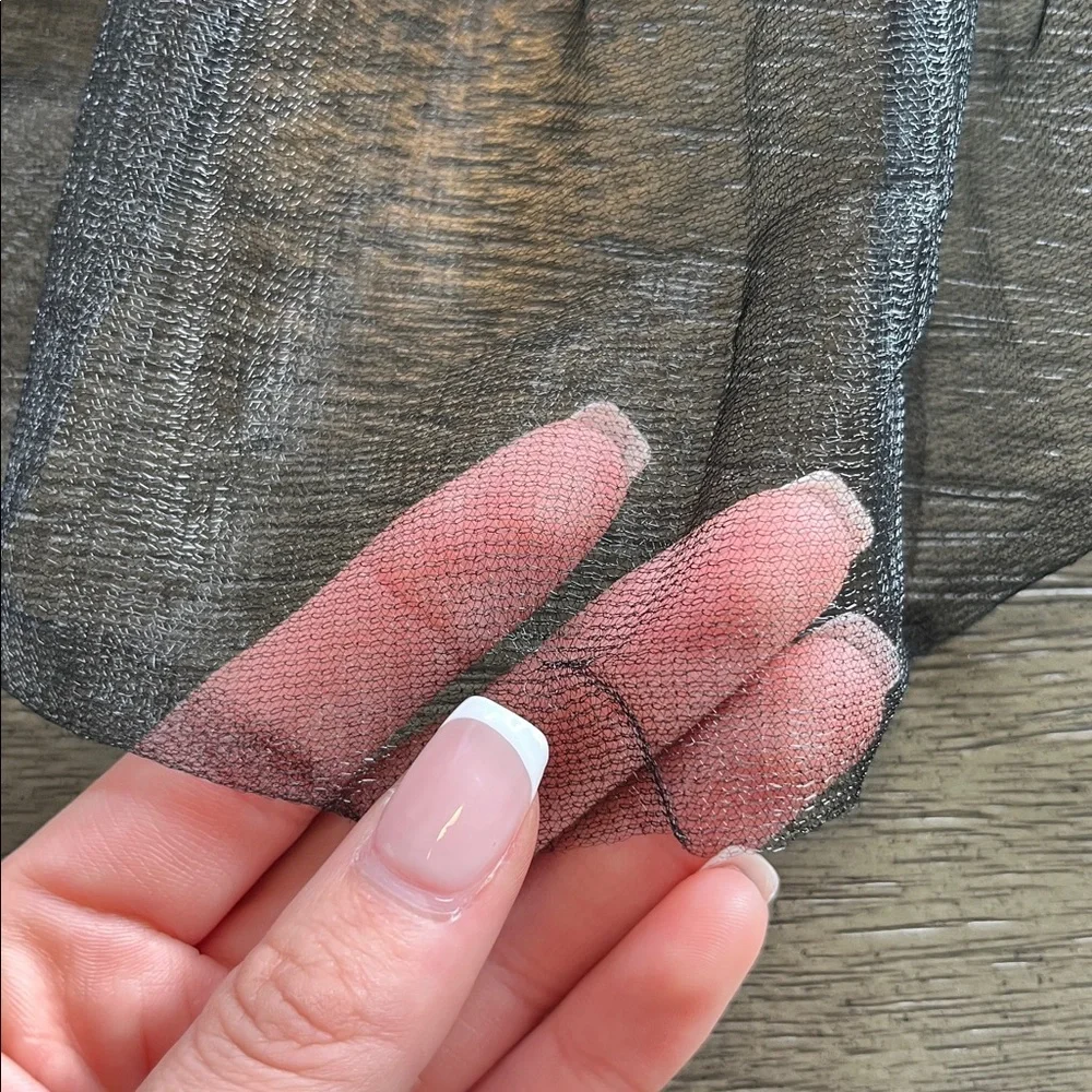 Black tulle tutu skirt Halloween costume adult L/XL witch fairy gothic festival - Picture 8 of 8